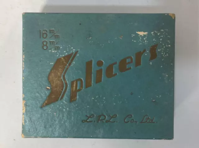 Splicers L.P.L Co. Ltd 16 m/m 8 m/m Cine Film Splicer Vintage In Box #RA