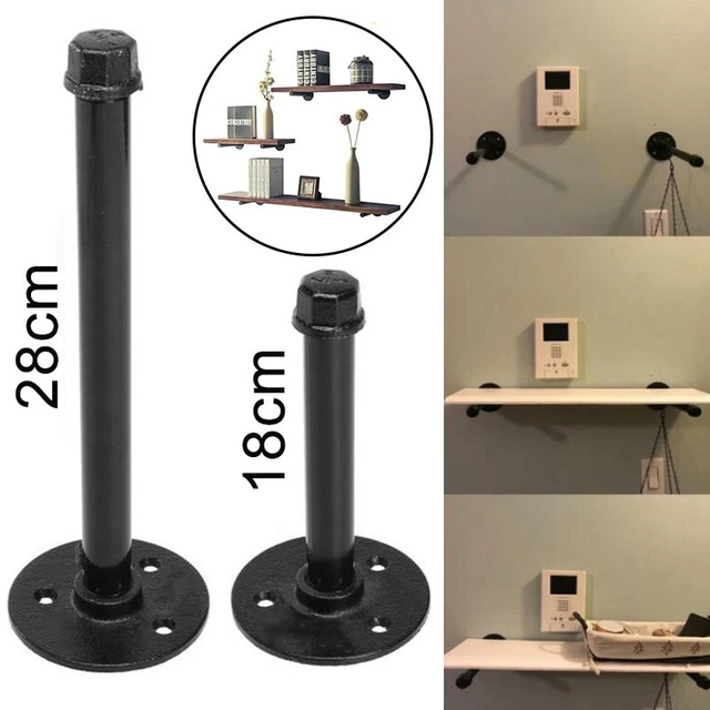 Pipe Shelf Brackets Iron Wall Shelf Support Rustic Shelves Holder Stand 1pc New