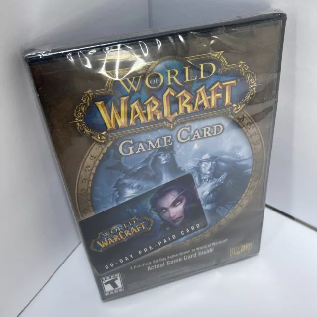 World of Warcraft 60 Day Prepaid Game Card Sealed New Blizzard Fast Shipping