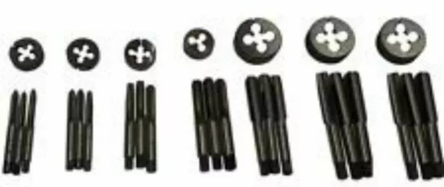 New Bsf British Standard Fine Thread Tap Die 3/16" To 3/4" - 32 Pcs Set