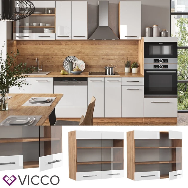 Meuble d'angle Fame-Line, 80.5cm sans PT, Blanc campagne, Blanc, Vicco - Maison