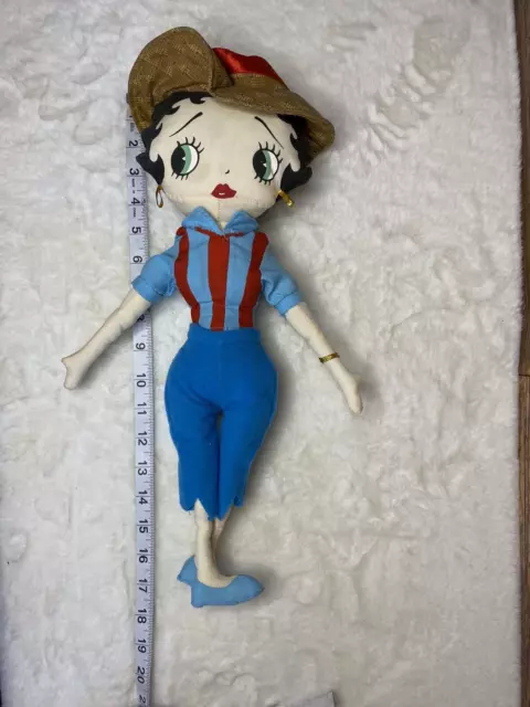 Betty Boop Plush Cowboy Doll 17" Vintage