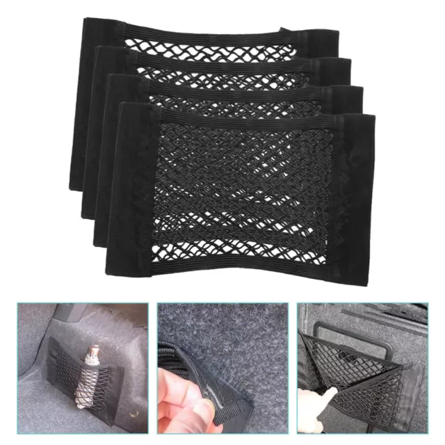 4 Pcs Kofferraum Aufbewahrungstasche Maschennetz Fahrradtasche Gepäckträger