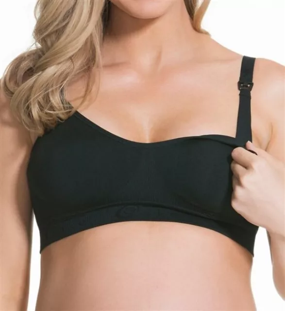 NWT Cake Lingerie XL Rock Candy Seamless Wireless Nursing Bra Black 113769