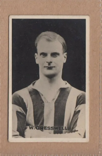 1921-22 DC Thomson Famous British Footballers - W Cresswell, South Shields