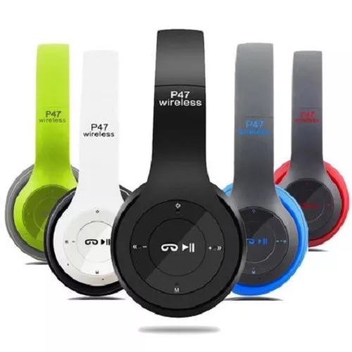 New Foldable Wireless Bluetooth Stereo Headset Headphones with Microphone