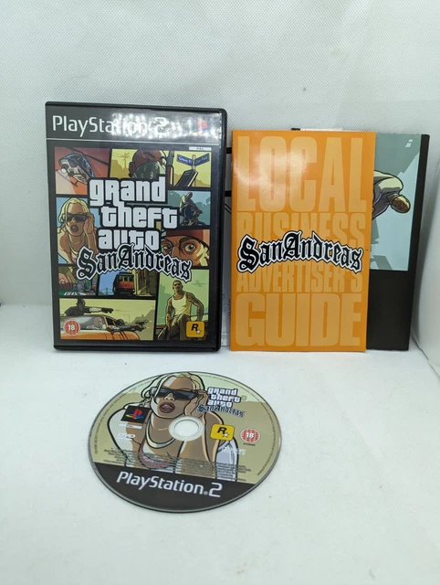 GRAND THEFT AUTO: San Andreas (PS2) Complete With Manual & Map ...