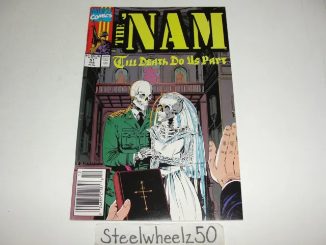 The Nam #51 Comic Marvel 1990 Love Story Doug Murray Herb Trimpe Vietnam War HTF
