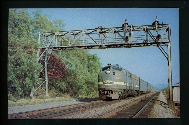 Train Railroad postcard AVD New York Central #4056 Little Falls NY 1968 RP662