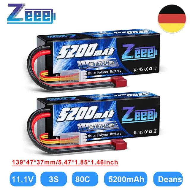 DXF 3S Lipo RC Accu 11.1V 100C 6750mAh Hardcase Batterij met T Connector voor RC Auto RC Truck RC Auto Boot Truck Truggy RC Hobby (2 Packs