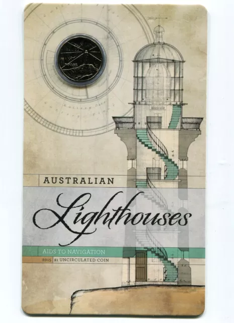 2015 $1 Uncirculated Coin: "Australian Lighthouses."