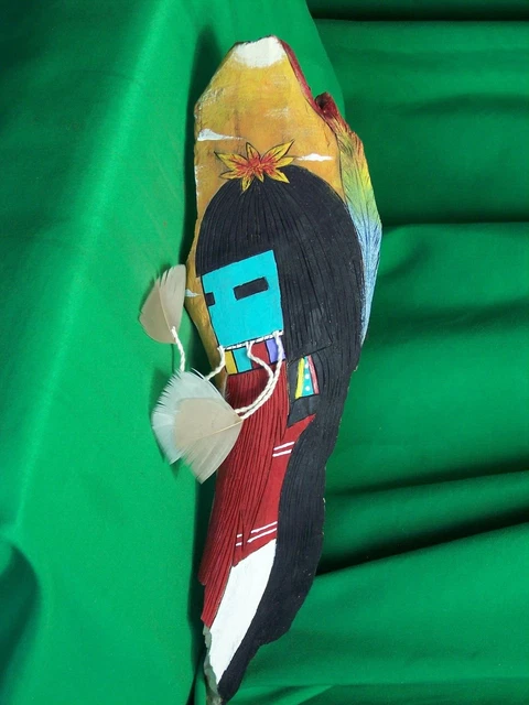 Hopi Kachina Wall Hanging -The Longhair Kachina by Jacob Cook - Unique!