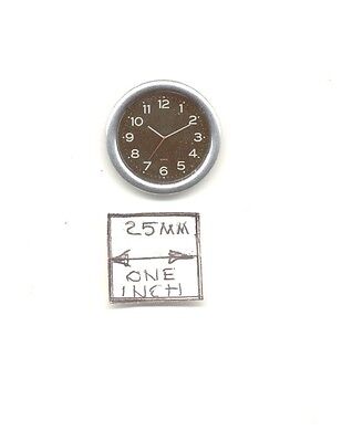 Kitchen Wall Clock miniature 1/12 scale dollhouse G7187 metal non-working