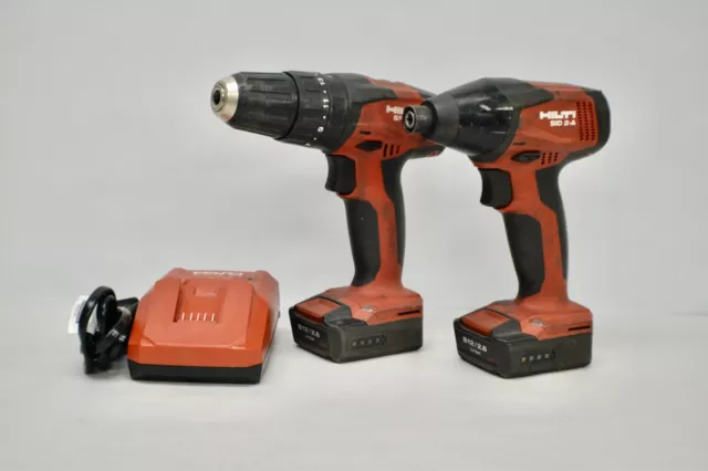 HILTI 12 Volt Hammer Drill & Impact Driver Combo Kit w/ 2(2.6) Ah Batt & Charger