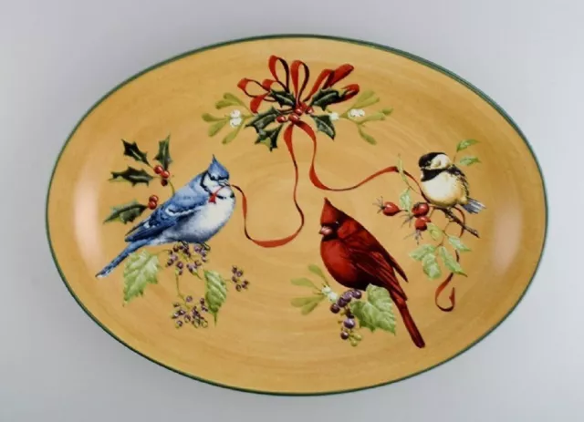 Catherine McClung for Lenox. "Winter greetings everyday". Large serving dish