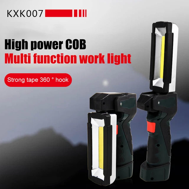 Luz de trabajo con antorcha LED 5 modos lámpara de emergencia para mantenimiento de automóviles de emergencia al aire libre