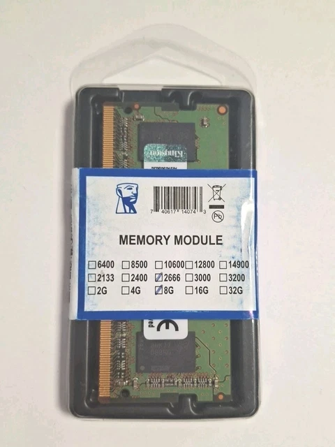 Lot RAM DDR4 Kingston Pour Portable - 4 Go 8 Go 16 Go - 2133 à 3200 MHz - SO-DIMM Neuf