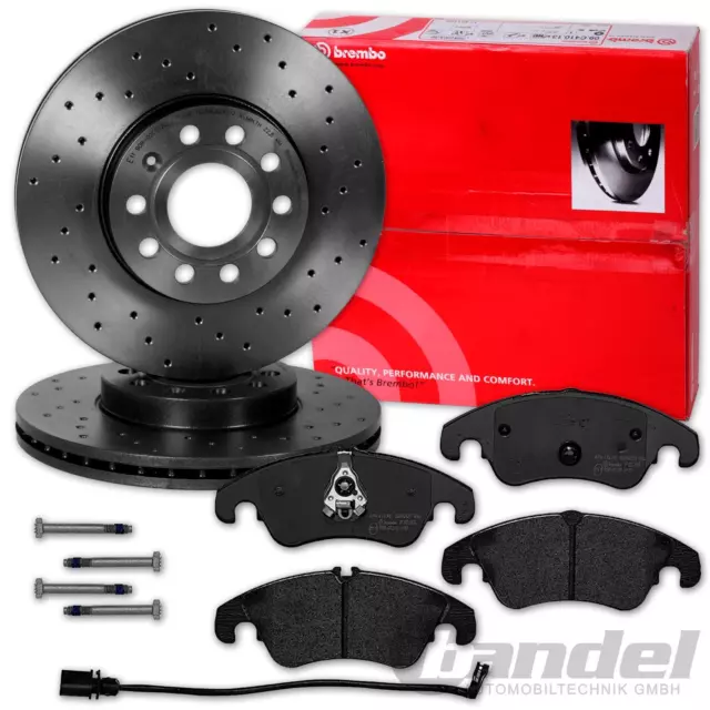 DISCHI FRENO BREMBO SPORT 320mm + PASTIGLIE ANTERIORI per AUDI A4 8K B8+A5 8T 8F