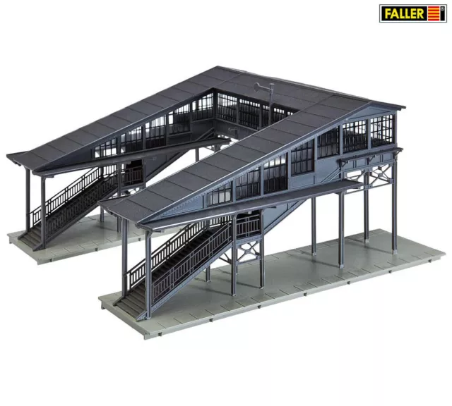 FALLER 131378 Spur H0 Bahnsteigbrücke, 221 x 234 x 122 mm Bausatz