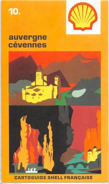 Carte Routière collector - Cartoguide SHELL Française - Auvergne Cévennes N°10