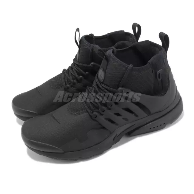 Nike Air Presto Mid Utility Triple Black Men Casual Lifestyle Shoes DC8751-003