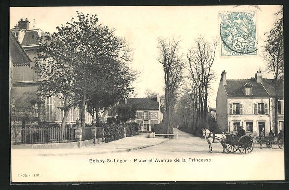 CPA Boissy-St-Leger, Place et Avenue de la Princesse