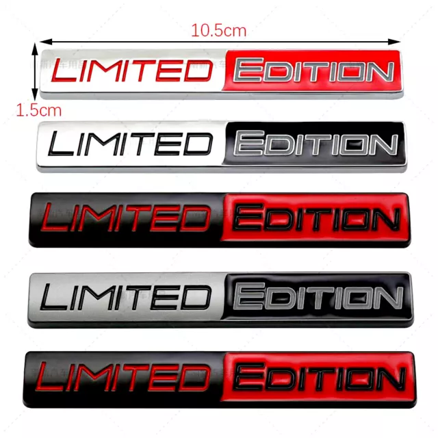 3D Limited Edition Logo Emblem Rear Trunk Badge Metal Sticker Car Accessories