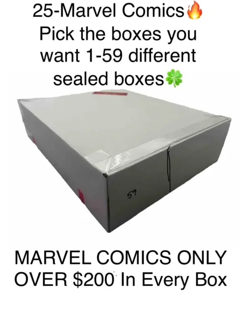 Marvel Comics Blend Lot Of 25!PICK YOUR OWNBOX!EachSealedBoxHasOver$200value!!