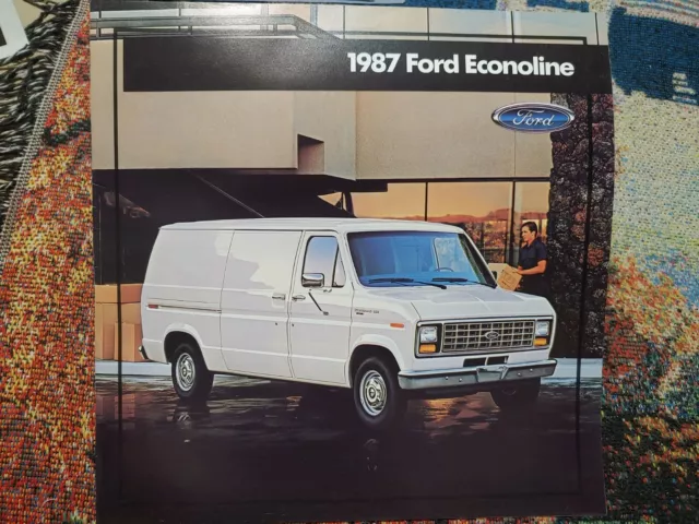 NOS 1987 Ford Econoline Van Dealer Showroom Sales Brochure XL