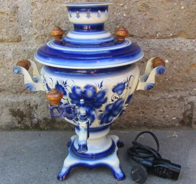 Samovar Elettrico Sovietico Russo Funzionante  Alto 33Cm