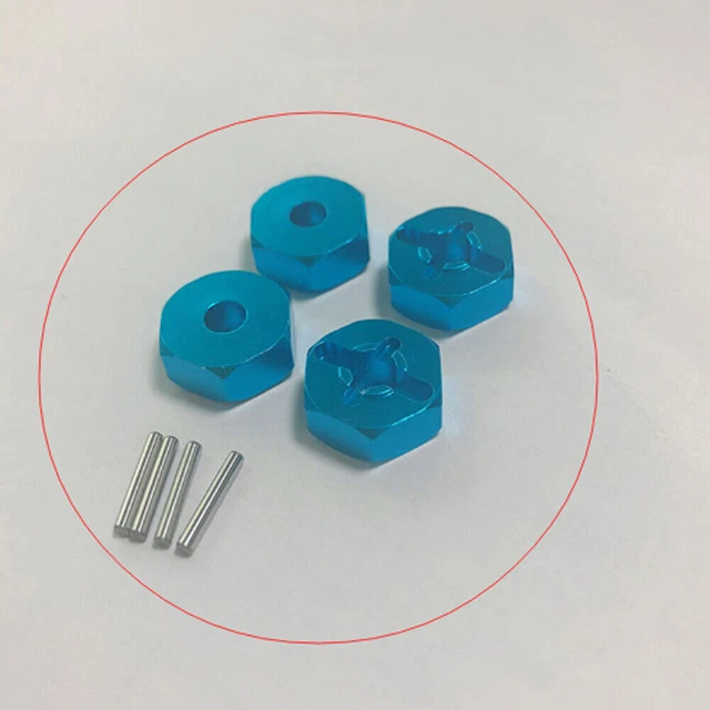 Agatige Adattatore Mozzo Esagonale RC – Da 12mm A 17mm – Blu Per Auto 1/10 (94123, D4) - 4