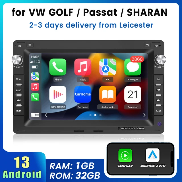 Android 14 Car Radio For VW Golf 4 MK4 Passat B5 Polo T5 7" GPS Sat Nav Carplay