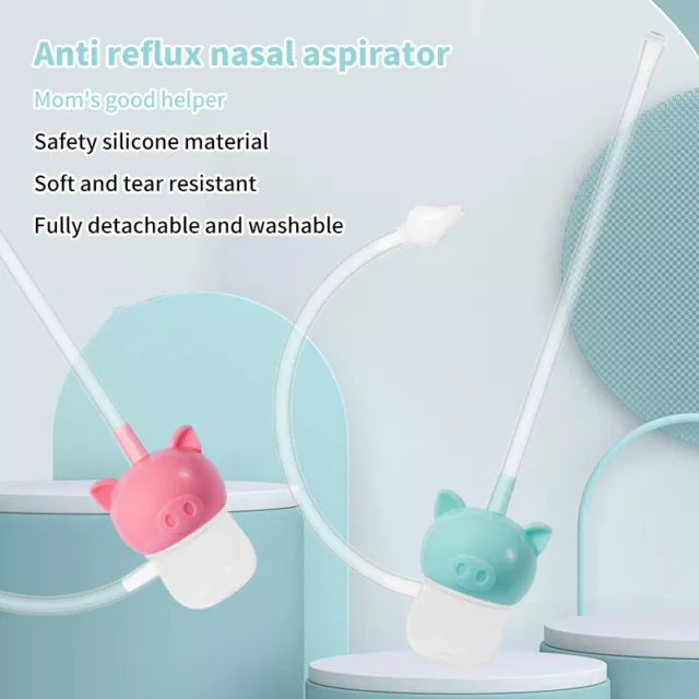 Baby Newborn Infant Toddler Soft Nose Cleaner Nasal Mucus Snot Suction Aspirator