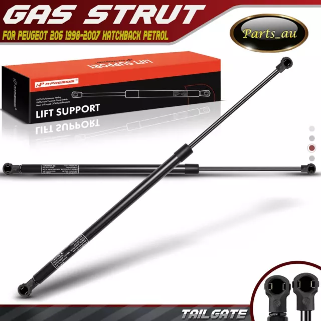2x Boot Trunk Tailgate Gas Struts for Peugeot 206 1998 1999 2000-2007 Hatchback