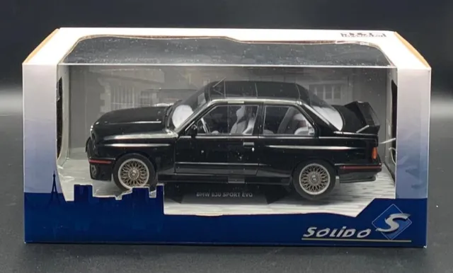 1:18 Solido BMW E30 Sport Evo - Black - 1990 Ref: S1801501