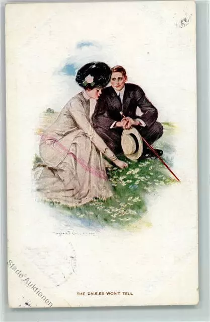 39166137 - Poesie / Liebe Liebespaar AK Underwood, C. F. 1911