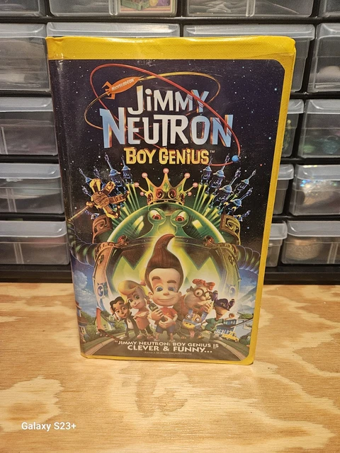 Yellow Vhs Shell JIMMY NEUTRON BOY Genius VHS Yellow Clamshell, Nickelodeon Paramount £ ...