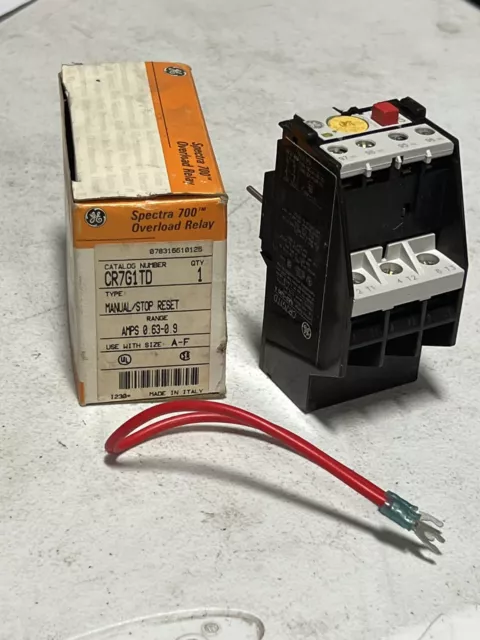 General-Electric-Ge-Cr7G1Td-0-63-0-90A-Amp-Overload-Relay