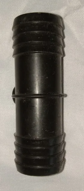 NEW 7 PC 1"×1" ×3" LONG  Black Barbed Plastic Connector Fitting