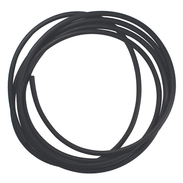 GRAINGER APPROVED ZUSA-RC-29 Viton Round Cord,1/8" D,25' L,75A,Black