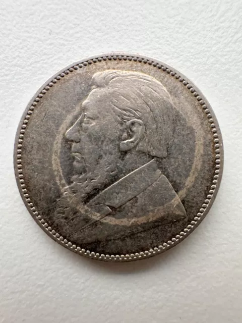 1895 South African One Shilling - Silver Coin*122