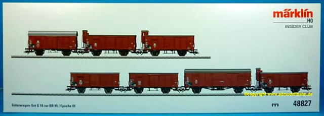 Märklin HO 48827 Güterwagen-Set G10 zur BR 95 Neu in OVP