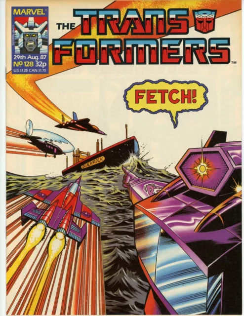 Transformers Magazine #128 Magazine Comic Book 1987 FN/VF Marvel Comics