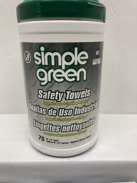 Simple Green, Multipurpose, Safety Towel , 75 Towel, 10" X 12", Biodegradable