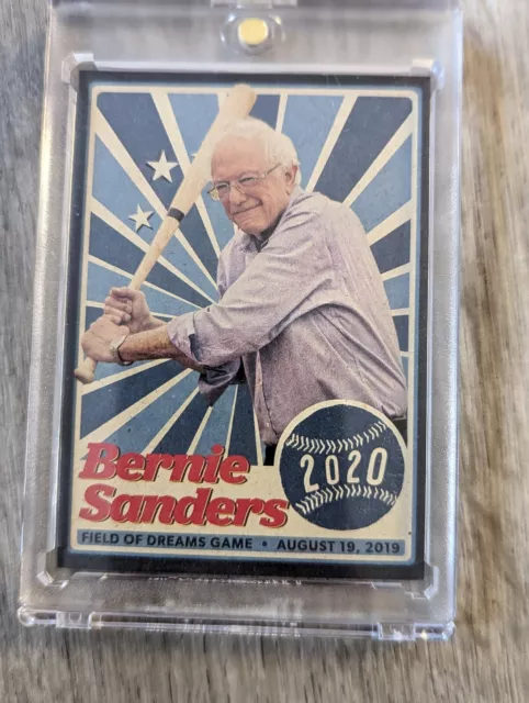 Rare Official Bernie Sanders Field Of Dreams Game Baseball Card 2020 Campaign