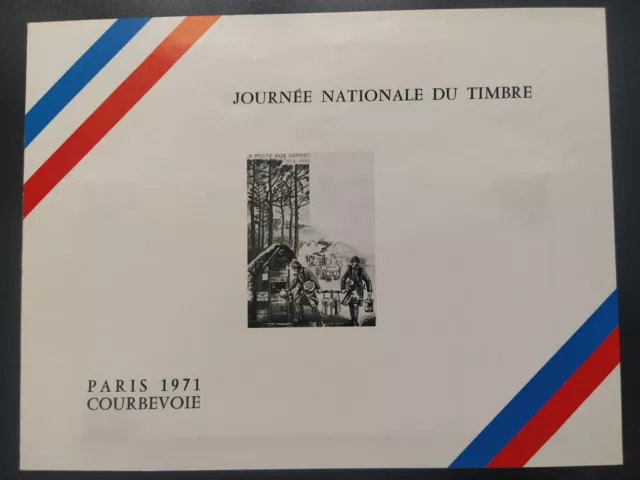 Enveloppe Premier Jour Journée Du Timbre N° 1671 La Poste Aux Armées 1971 Courbe