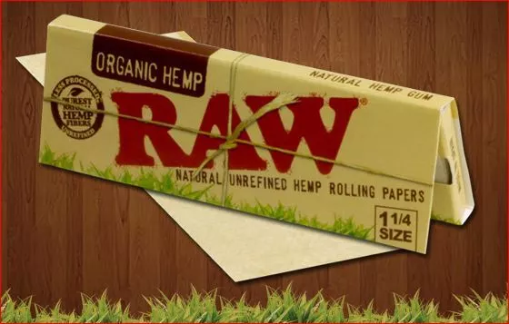 1 Librito PAPEL DE FUMAR RAW ORGANIC HEMP,CAÑAMO Classic 1-1/4