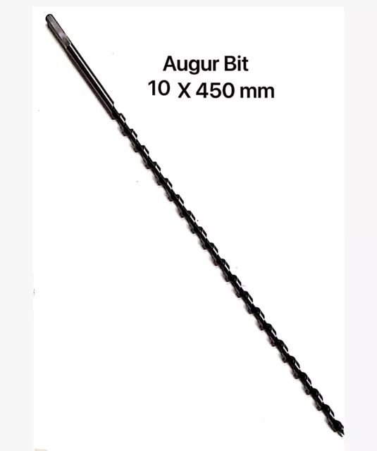 Auger Wood Drill Bits 10 X 450 mm  Timber Drill Bits Industrial Quality