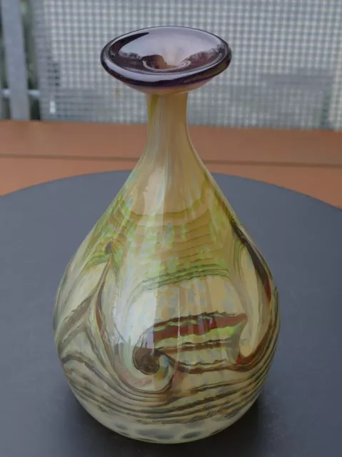 Exclusive Eisch Design Kunstglas Vase signiert Eisch 82 a. 1,72 kg !!! 3