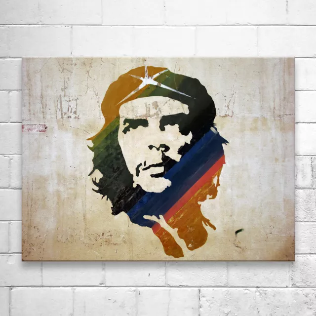 Kunstdruck auf Leinwand - Che Guevara (div. Größen) Street Art Graffiti Wandbild